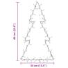 80 LED Warm White Christmas Tree Silhouette Lights