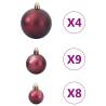 98 pcs Brown Christmas Baubles - Perfect for Festive Decor