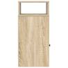 Stylish Sonoma Oak Bedside Cabinet with Drawer - 25x31x66 cm