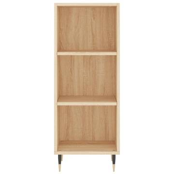 Stylish Highboard Sonoma Oak - 34.5x34x180 cm | HipoMarket