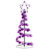 Christmas Tree Light Cone with 80 LED Baubles | 120 cm Warm White