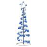  Christmas Tree Light Cone with Baubles 100 LEDs Warm White 150 cm Colour light blue Size 150 cm Quantity in Package 1 Model with baubles 