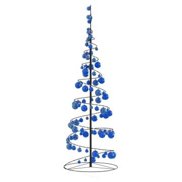 Christmas Tree Light Cone with Baubles - 100 LEDs Warm White