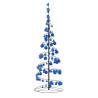 Christmas Tree Light Cone with Baubles - 100 LEDs Warm White