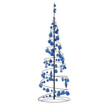 Christmas Tree Light Cone with Baubles - 100 LEDs Warm White