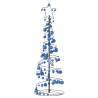 Christmas Tree Light Cone with Baubles - 100 LEDs Warm White