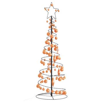 Christmas Tree Light Cone 100 LEDs Warm White 150 cm - Hipomarket