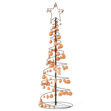 Christmas Tree Light Cone 100 LEDs Warm White 150 cm - Hipomarket