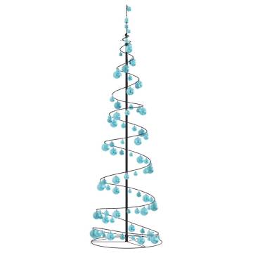 Christmas Tree Light Cone with Baubles - 120 LEDs Warm White