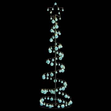 Christmas Tree Light Cone with Baubles - 120 LEDs Warm White