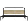 Sonoma Oak Metal Bed Frame 180x200 cm - Super King Size