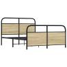 Metal Bed Frame Sonoma Oak 140x190 cm | Hipomarket UK