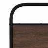 Robust Metal Bed Frame - Brown Oak 140x200 cm | HipoMarket