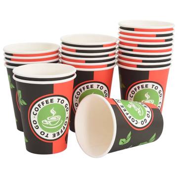 1000 pcs Paper Coffee Cups with Lids - 4oz & 100ml