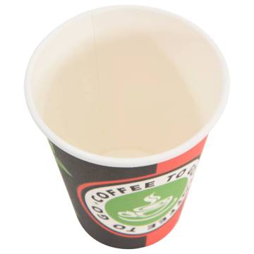 1000 pcs Paper Coffee Cups with Lids - 4oz & 100ml