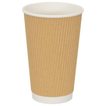 1000 Pack Paper Coffee Cups with Lids - 16oz (400ml)