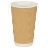 1000 Pack Paper Coffee Cups with Lids - 16oz (400ml)