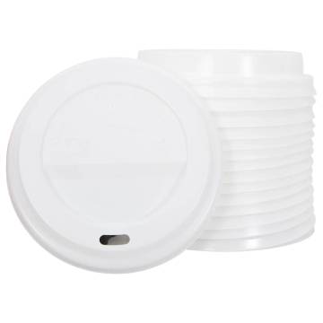 1000 Pack Paper Coffee Cups with Lids - 16oz (400ml)