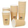 1000 Pack Paper Coffee Cups with Lids - 16oz (400ml)