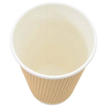 1000 Pack Paper Coffee Cups with Lids - 16oz (400ml)