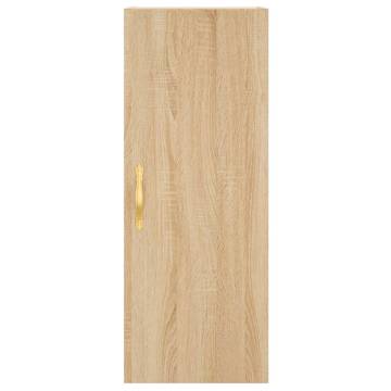 Stylish Highboard Sonoma Oak - 34.5x34x180 cm | HipoMarket