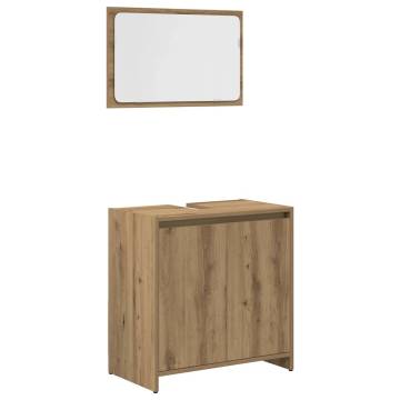 3 Piece Bathroom Furniture Set in Artisan Oak | Hipo Market