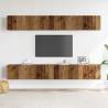 Wall Mounted TV Cabinets - 4 pcs Old Wood (100x30x30 cm)