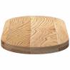 Solid Oak Oval Table Top 80x40x4 cm | Ideal for Homes & Businesses