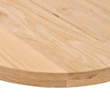 Solid Oak Oval Table Top 80x40x4 cm | Ideal for Homes & Businesses