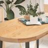  Table Top 120x60x4 cm Solid Wood Oak Oval Colour natural Size 120 x 60 x 4 cm Quantity in Package 1 