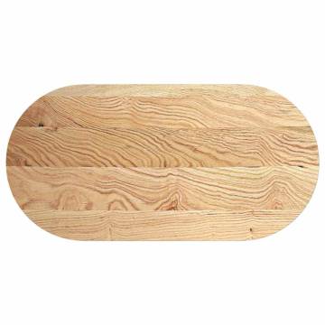 Stylish Solid Oak Oval Table Top | 120x60 cm for Any Setting