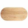 Stylish Solid Oak Oval Table Top | 120x60 cm for Any Setting