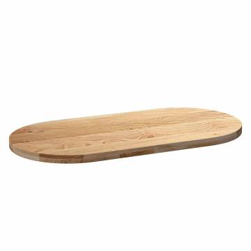 Stylish Solid Oak Oval Table Top | 120x60 cm for Any Setting