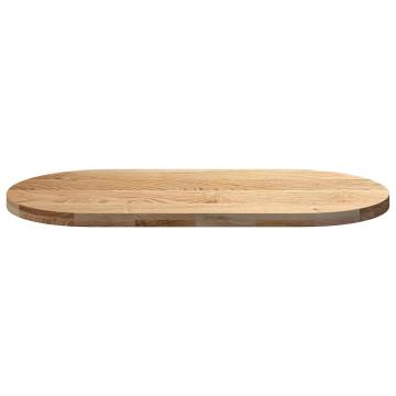 Stylish Solid Oak Oval Table Top | 120x60 cm for Any Setting