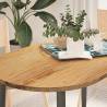  Table Top Light Brown 120x60x2 cm Solid Wood Oak Oval Colour light brown Size 120 x 60 x 2 cm Quantity in Package 1 