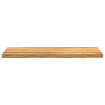 Light Brown Solid Wood Oak Window Sills - 2 pcs, 120x40 cm