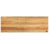 Light Brown Solid Wood Oak Window Sills - 2 pcs, 120x40 cm