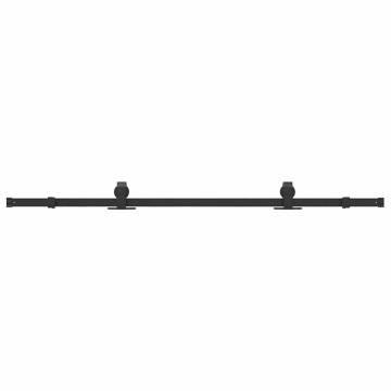 Sliding Door Hardware Kit 183 cm Steel Black | HipoMarket