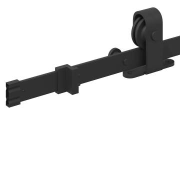 Sliding Door Hardware Kit 183 cm Steel Black | HipoMarket