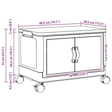 Stackable Storage Box with Wheels - 28L | HipoMarket