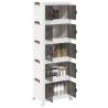  Stackable Storage Box with Wheels 5-Tier 28 L 48.5x29.5x139 cm Size 48.5 x 29.5 x 139 cm Quantity in Package 1 