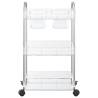 3-Tier Transparent Storage Trolley | Durable Acrylic Solution