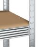 5-Layer Work Table with Shelves - Durable Steel & Wood Design