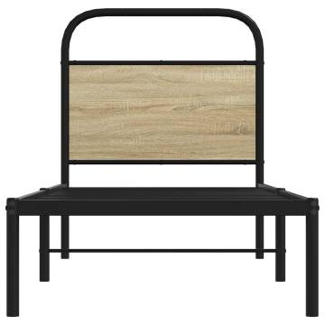 Sonoma Oak Bed Frame 80x200 cm - Sturdy & Elegant Design