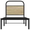 Sonoma Oak Bed Frame 80x200 cm - Sturdy & Elegant Design