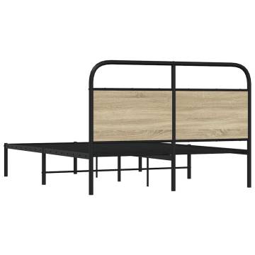 Sonoma Oak Bed Frame 120x200 cm - Elegant & Durable | Hipomarket