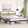 Elegant 160x200 cm Bed Frame in Sonoma Oak - HipoMarket