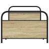 Single Bed Frame 90x190 cm in Sonoma Oak - No Mattress