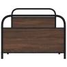 Sturdy Brown Oak Bed Frame 90x200 cm - Elegant Design