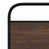 Sturdy Brown Oak Bed Frame 90x200 cm - Elegant Design